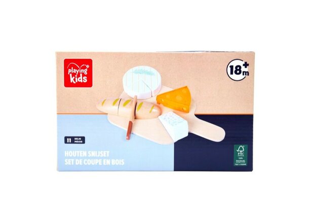 23085 Playing Kids Houten Snijset Kaas