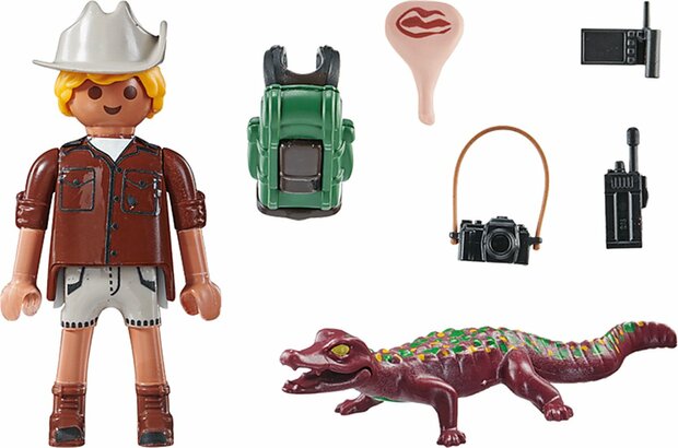 71168 PLAYMOBIL Special plus Onderzoeker met jonge kaaiman