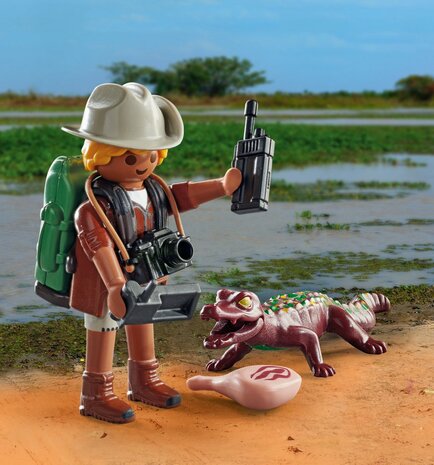 71168 PLAYMOBIL Special plus Onderzoeker met jonge kaaiman