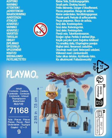 71168 PLAYMOBIL Special plus Onderzoeker met jonge kaaiman