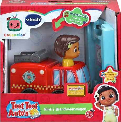 13234 VTech Toet Toet Auto's CoComelon Nina's Brandweerwagen Speelfiguur  