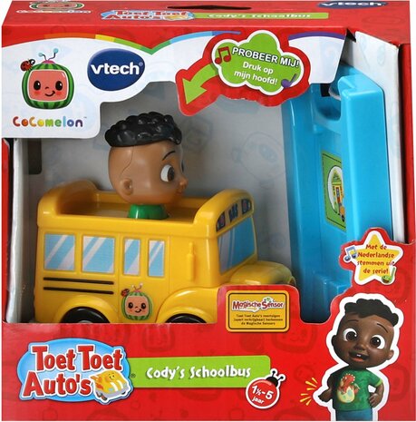80239 VTech Toet Toet Auto's CoComelon Cody's Schoolbus Speelfiguur