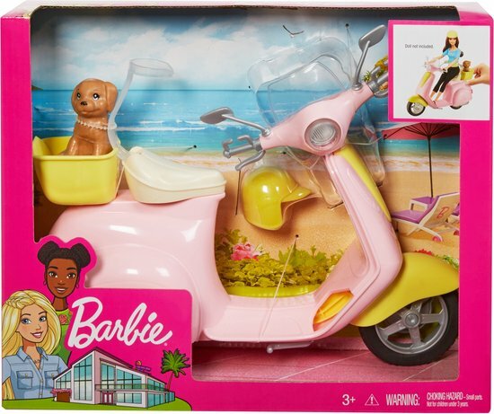 32866 Barbie Scooter Met Hondje
