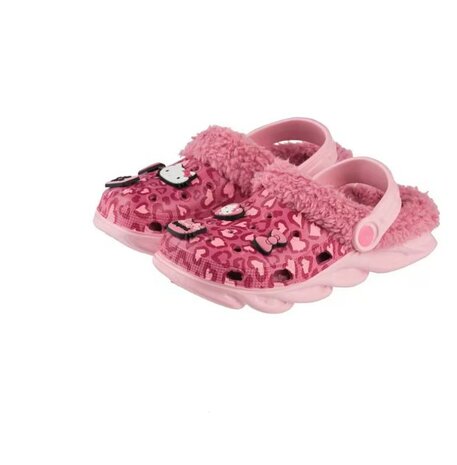 36963 Hello Kitty Clogs Roze Gewatteerd Maat 28-29