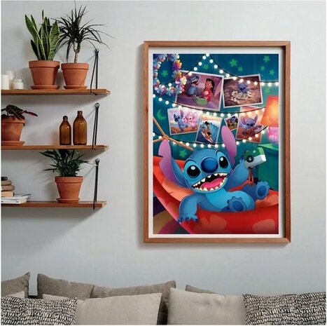 97938 Clementoni Puzzel Lilo en Stitch 1000 stukjes 50x70 incl. poster