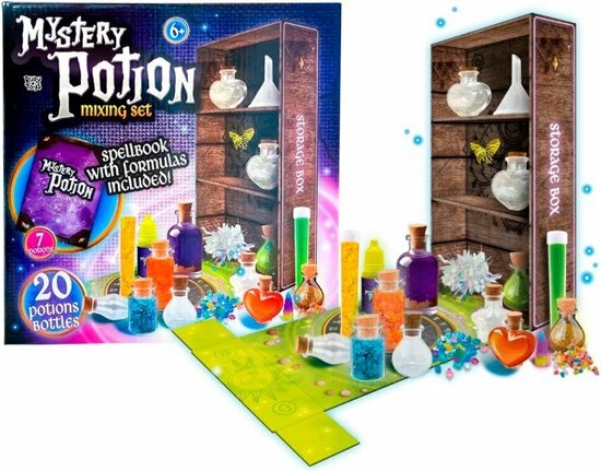 15376 Mystery Potion Mixing Set  20 Toverdrankflesjes, 7 Verschillende Toverdrankjes  incl. Recepten en Toverboek