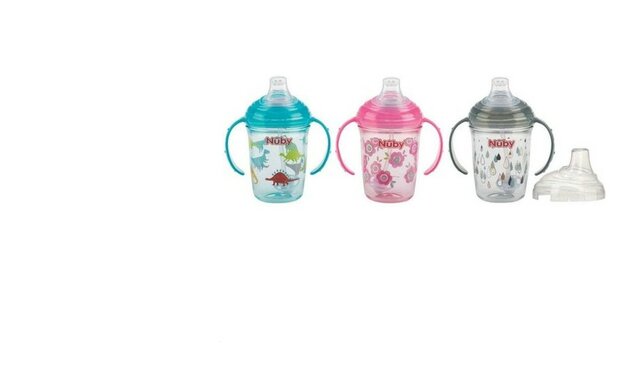 46708 Nuby Antilekbeker Met Handvatten Tritan 240ml Roze 6m+  