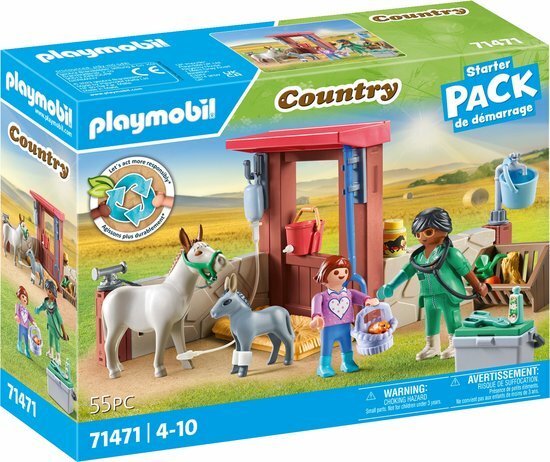 71471 PLAYMOBIL Starter Pack Boerderij dierenarts met de ezels