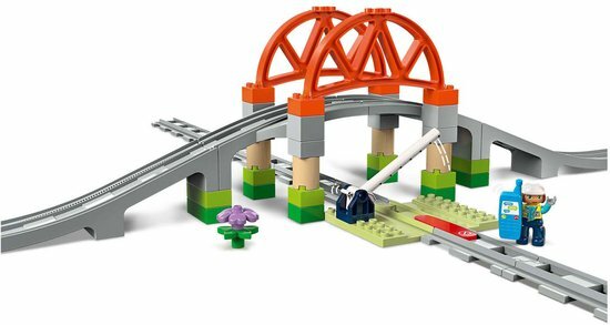 10426 LEGO DUPLO Stad Treinbrug en rails uitbreidingsset