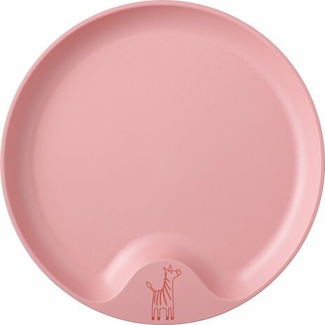 09986 Mepal Mio kinderbord  Magnetronbestendig  Met greep  Deep pink