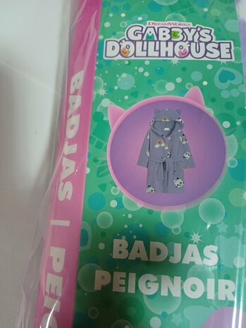 75298 Gabby's Dollhouse Badjas Lila Maat 104-110