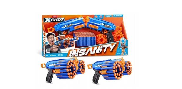 29187 ZURU X-Shot Insanity Blaster Pack 2-pack