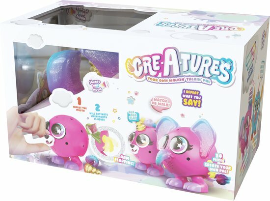 74072 Cre-A-tures Wandelend en Pratend Maatje Olifant & Unicorn  