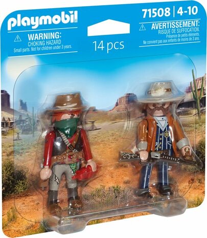71508 PLAYMOBIL DuoPacks Bandieten en sheriffs