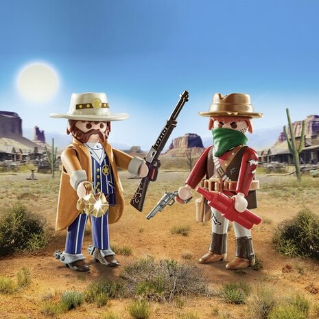71508 PLAYMOBIL DuoPacks Bandieten en sheriffs