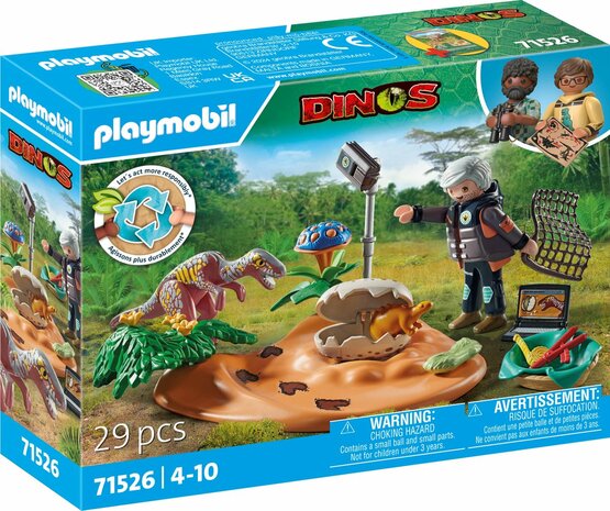 71526 PLAYMOBIL Dinos Stegosaurusnest met eierdief