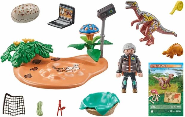 71526 PLAYMOBIL Dinos Stegosaurusnest met eierdief