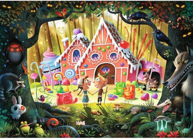 169504 Ravensburger Puzzel Hans en Grietje pas op! 1000 stukjes