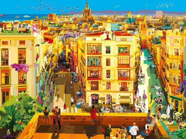 171927 Ravensburger Puzzel Avond in Valencia 1500 stukjes