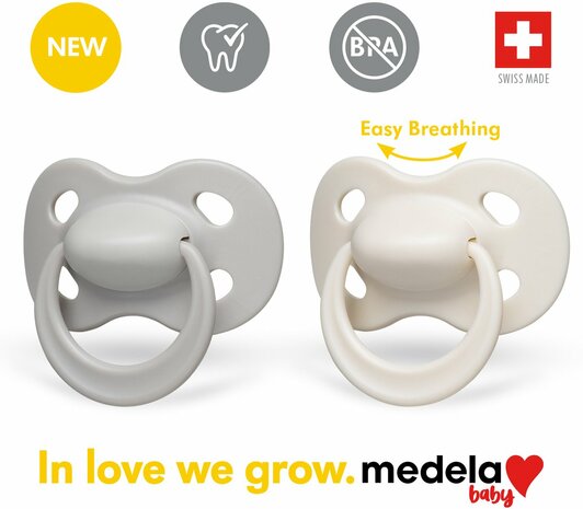 76497 Medela Baby Fopspeen Origin. 0-6m Unisex Pastel Duo  
