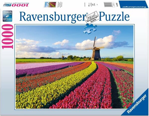 896066 Ravensburger Puzzel Hollandse windmolen 1000 stukjes