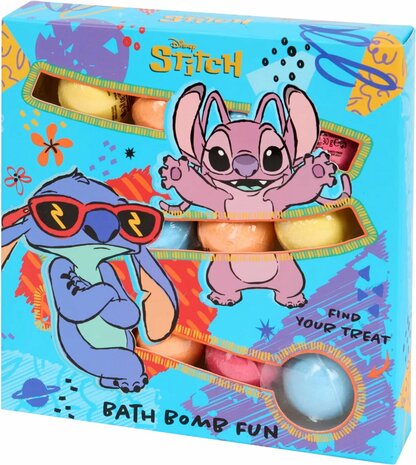 28206 Disney Stitch Bruisballen Set van 12 Kleuren & Geuren