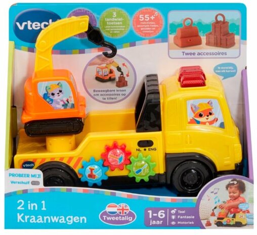 784422 Vtech 2-in-1 kraanwagen