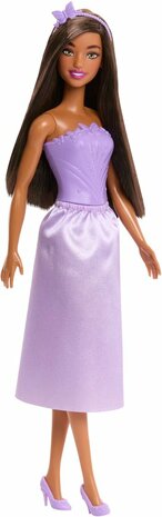 87918 Barbie Modepop 30cm Paarse Jurk