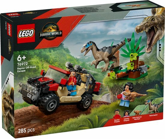 76972 LEGO Jurassic World Offroad Raptorontsnapping
