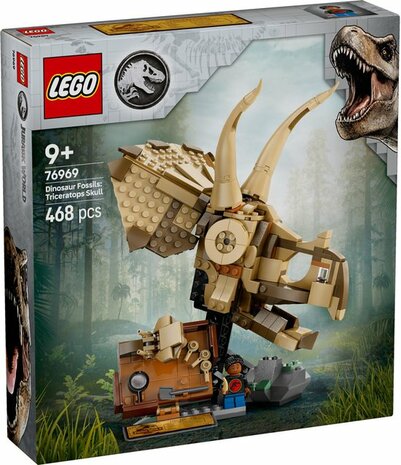 76969 LEGO Jurassic World Dinosaurusfossielen: Triceratops schedel