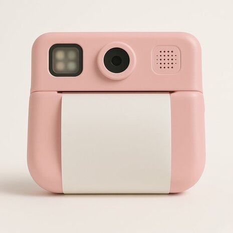 16557  Instant Print Camera Roze Kindercamera met 2 Rollen Printpapier   