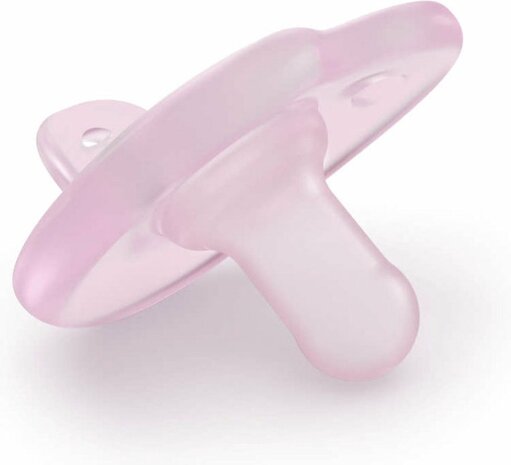 63875 Philips Avent Soothie Fopspeen 0-6 Mnd 2 stuks Roze/Donkerroze 