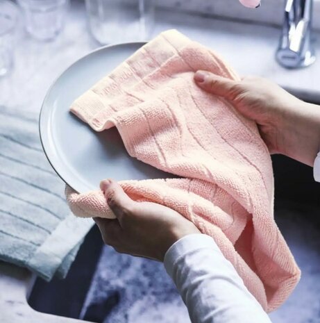 47585 Tupperware Droogdoek 2 stuks 1xGrijs, 1xRoze