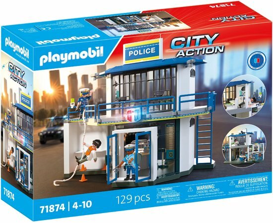 71874 PLAYMOBIL Action Heroes: Politiebureau met Onderzoekskamer