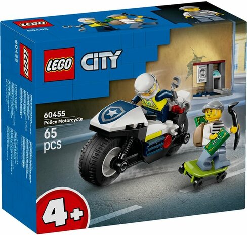 60455 LEGO 4+ City Achtervolging op Politiemotor