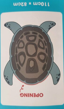 15028 Knuffelplaid Freek Vonk 110x82 cm Grijs/groen Schildpad Knuffelkleed
