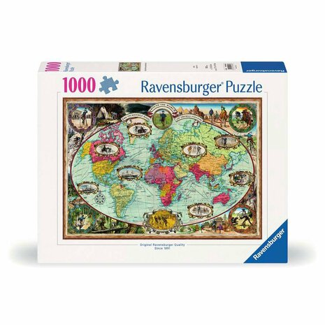 005698 Ravensburger Puzzel Bicycle Ride Around the World 1000 stukjes