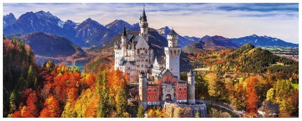 004455 Ravensburger Puzzel Panorama Castello Bavaria 1000 stukjes