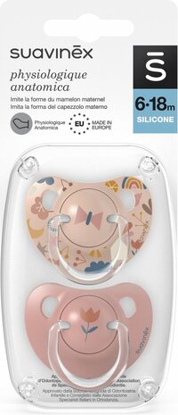 Suavinex Fopspeen SX PRO Zalm 6-18m 2 stuks