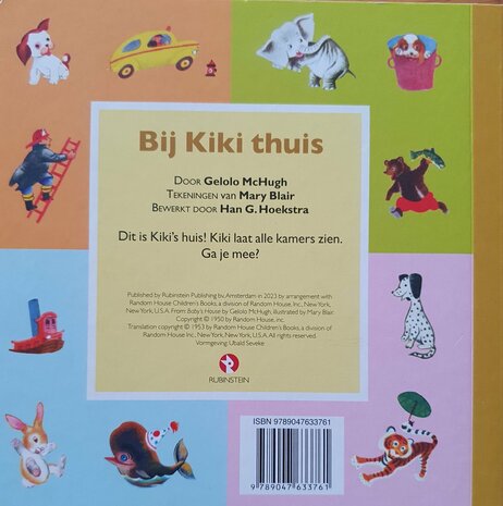 633761 Boek Bij Kiki Thuis