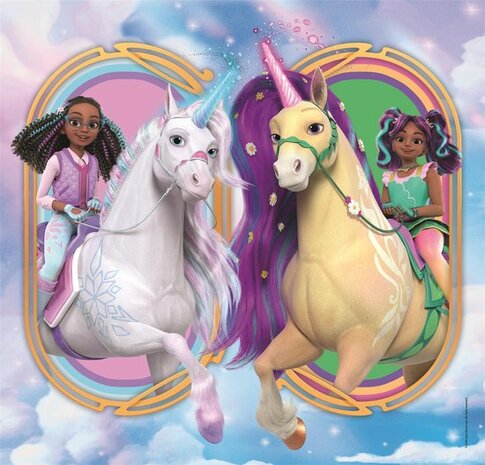 53258 Clementoni  Puzzel  Unicorn Academy  3 x 48 stukjes