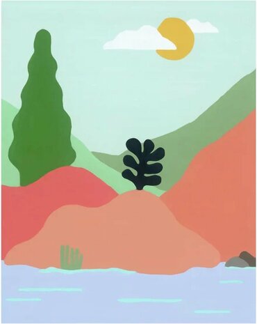 236428 Ravensburger At the Lake Schilderen op nummer voor volwassenen