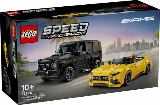 76924 LEGO Speed Champions Mercedes-AMG G 63 en Mercedes-AMG SL 63
