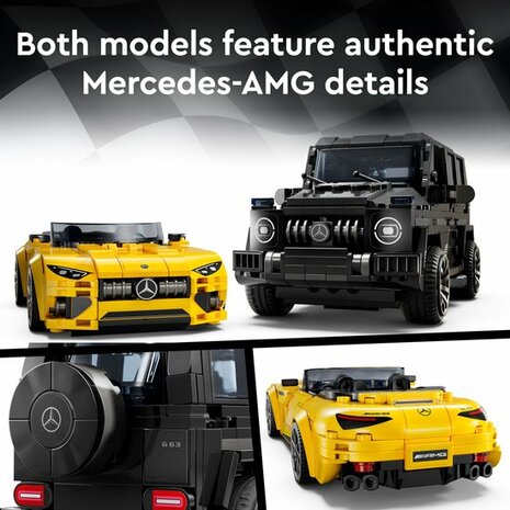 76924 LEGO Speed Champions Mercedes-AMG G 63 en Mercedes-AMG SL 63