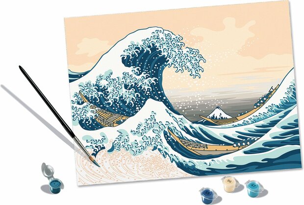 236909 Ravensburger CreArt Hokusai: The Great Wave Schilderen op nummer voor volwassenen