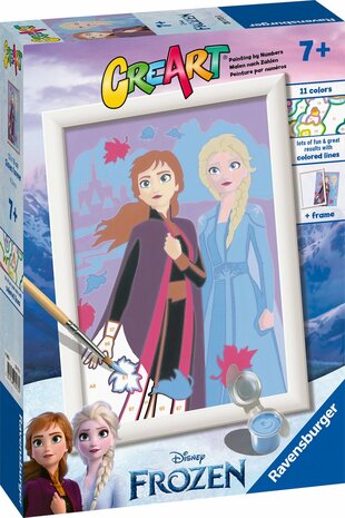 201730 Ravensburger CreArt Disney Frozen Sisters forever Schilderen op nummer voor kinderen