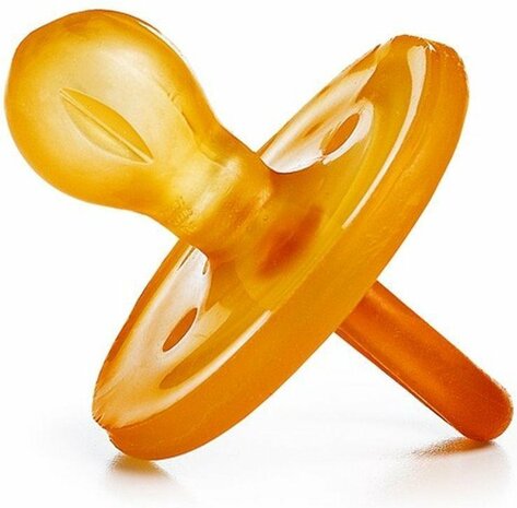 041423 Suavinex Rond Geel 0-6m Latex Fopspeen