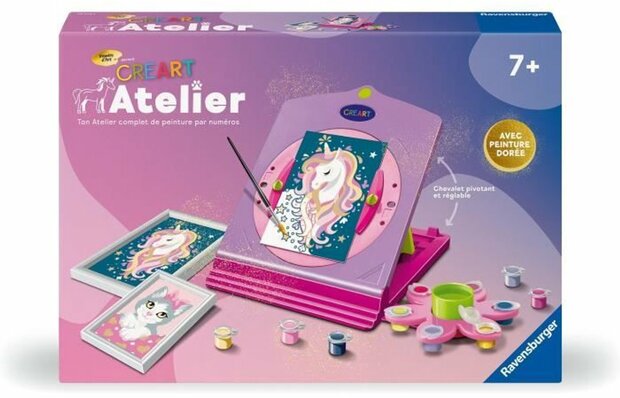 255740 Ravensburger CreArt Atelier eenhoorn en een schattig katje