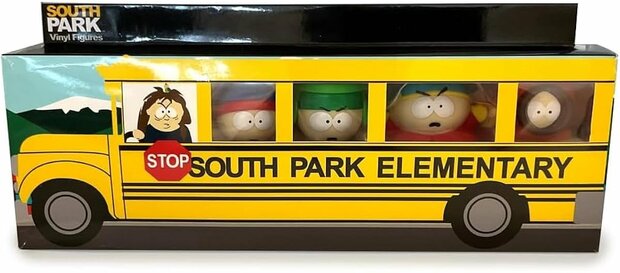 08249 South Park Poppetjes in Schoolbus 14,5x35cm  5 stuks  2,5 inch