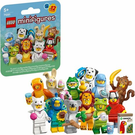 71051 LEGO Minifiguren Serie 28: Dierenkostuums 1 van 12 Figuren